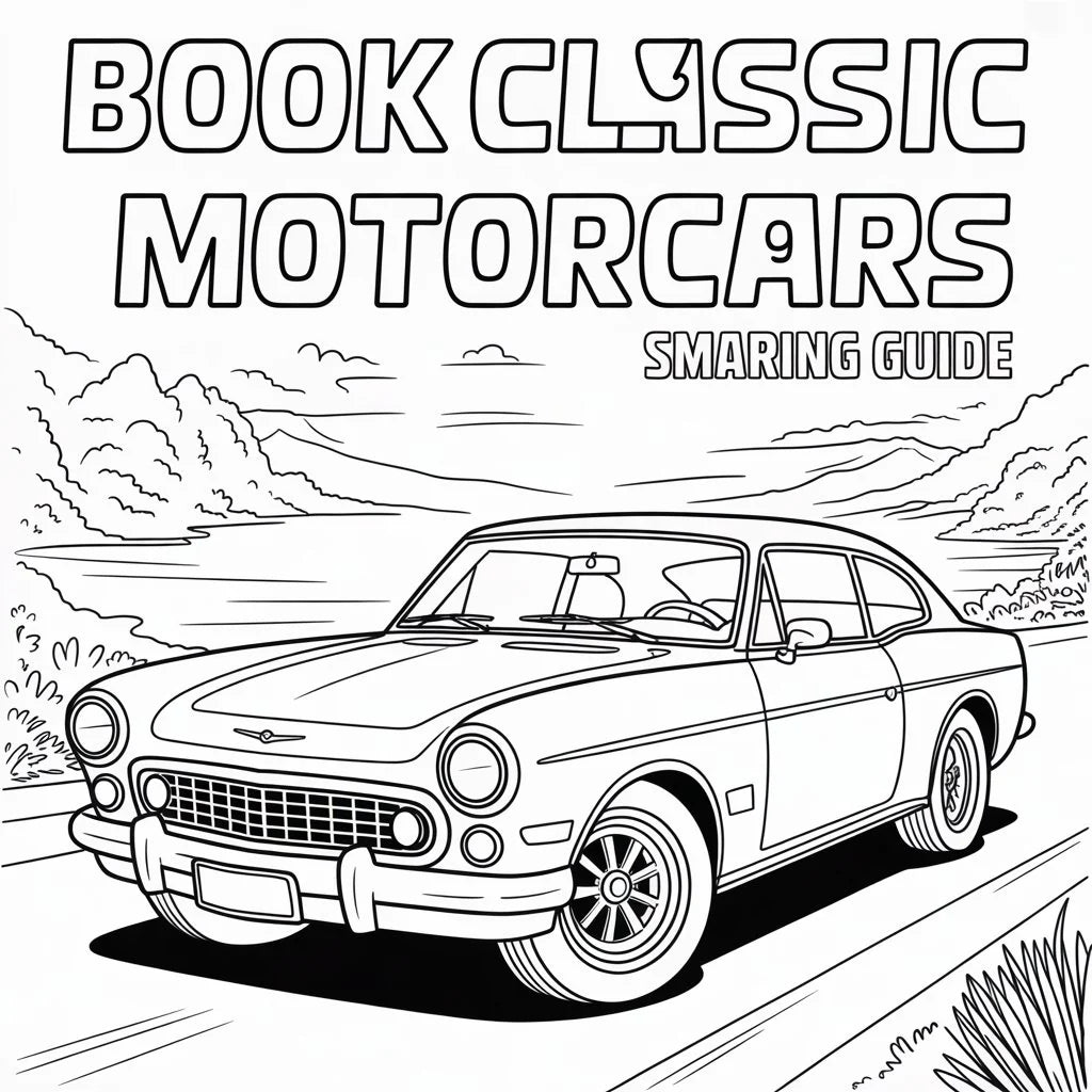 Classic Motorcars Smart Guide Coloring Book – Digital Download | SmartGuide